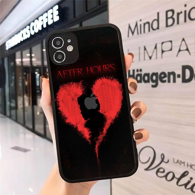 

The Weeknd After Hours famous singer Phone Case matte transparent For iphone 7 8 11 12 plus mini x xs xr pro max cover