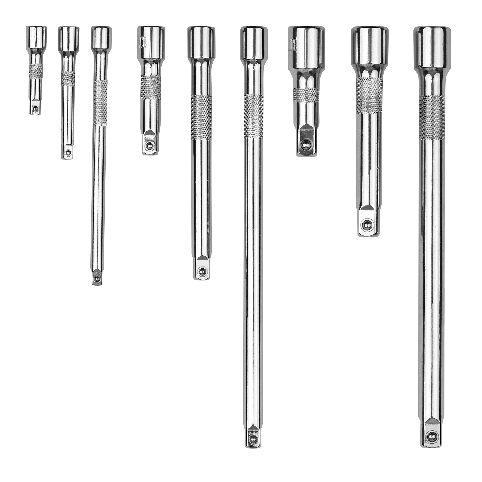

Yuclam 9 Pcs Extension Bar Set 1/4'' 3/8'' and 1/2'' Drive Socket Extensions Chrome Vanadium Steel Drive Socket Extension Bars