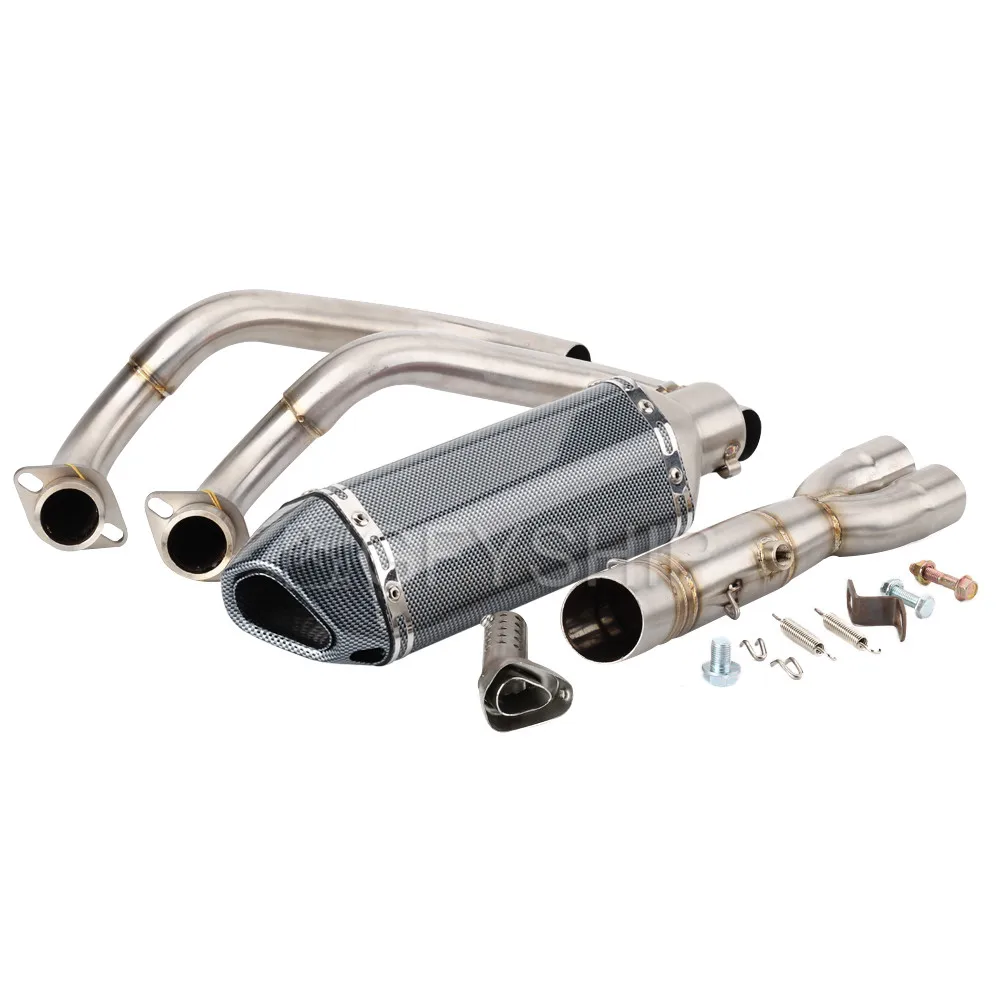 Для Yamaha MT 07 MT07 до XSR700 TRACER 700 16-19 MT 07 Escape Slip-on мотоцикл Akrapovic выхлопная и Соединительная труба