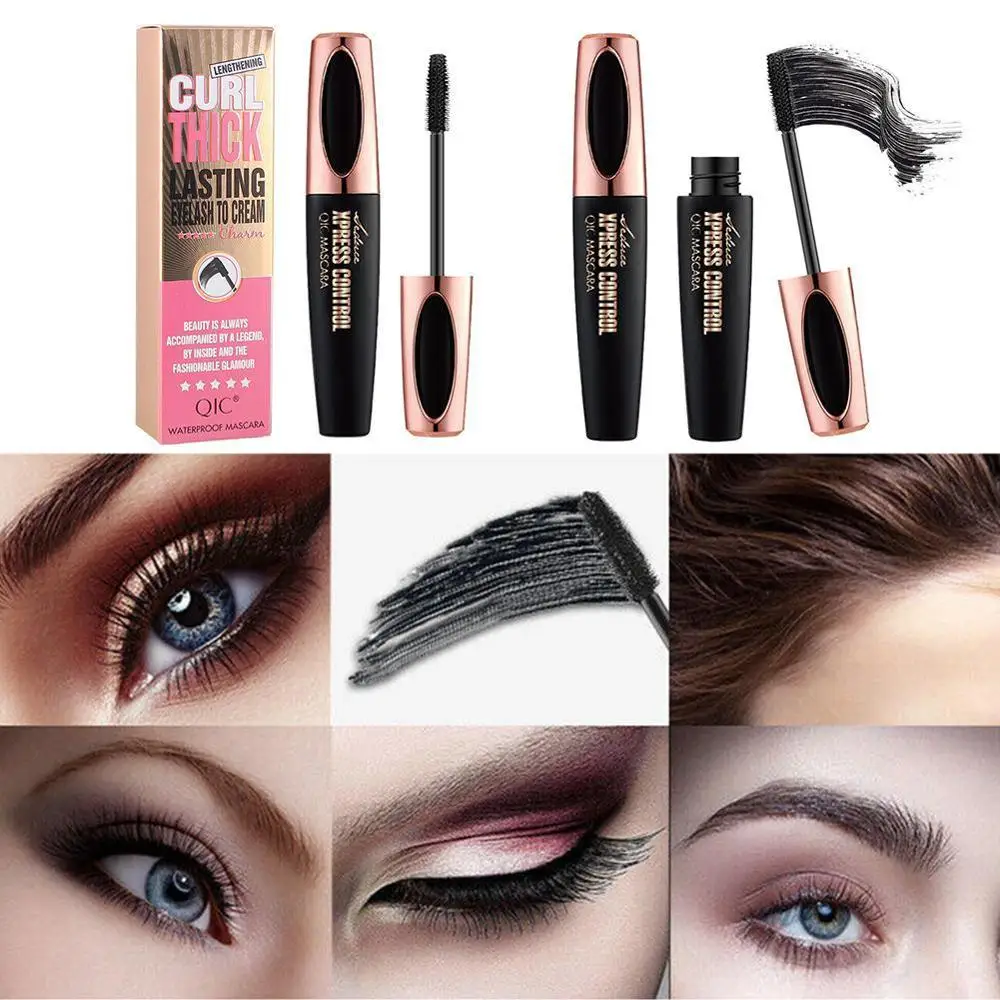 4D шелковое волокно Тушь для ресниц водоСТОЙКАЯ Удлиняющая натуральная длинная