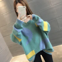 pullover women sweater knit loose sweaters winter christmas sweater womens jumper loose