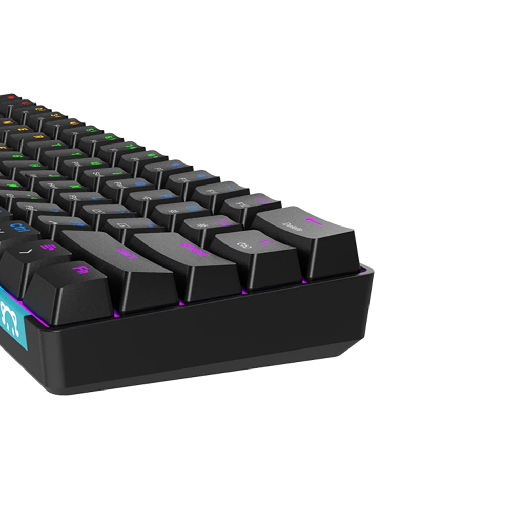 

Wired Gaming Mechanical Keyboard 61 Key Bluetooth-compatible 5.0 Type-C Mechanical Gaming Keyboard Backlit Computer for Desktop