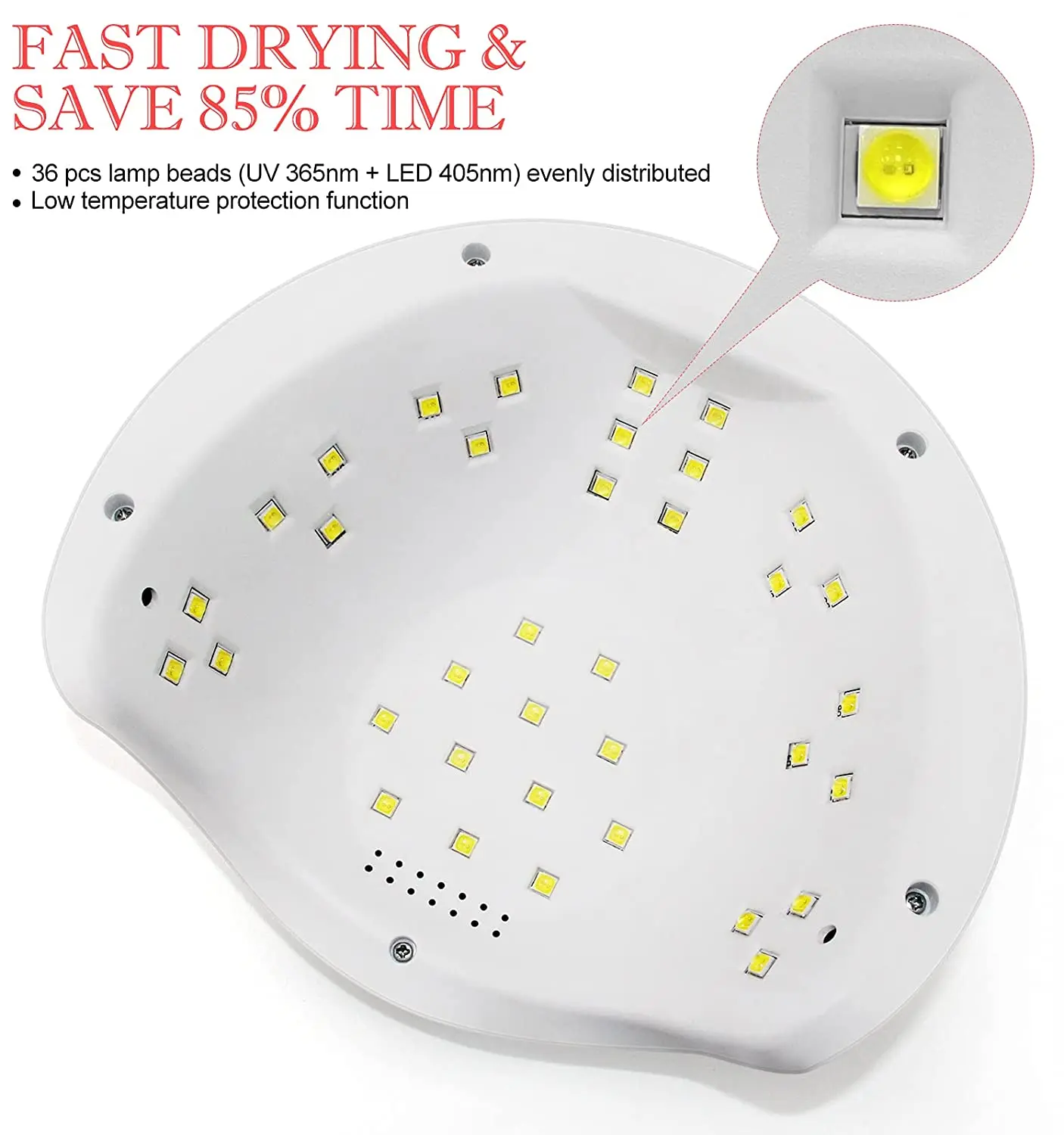 Светодиодная УФ лампа для ногтей 75 Вт гель лак светодиодный светильник с Сенсор и