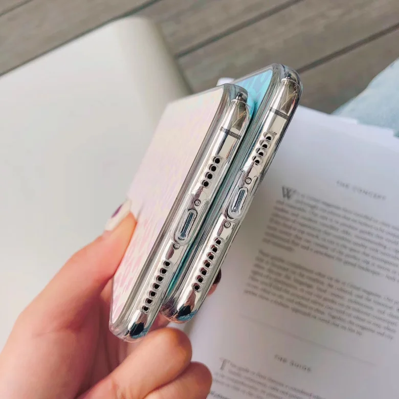 

60pcs/lot Girl Glitter Soft Back Cover Cases for iphone XS MAX X XR 11Pro 7 8 Plus change colour Cute Bling TPU Case,MYL-PFB9