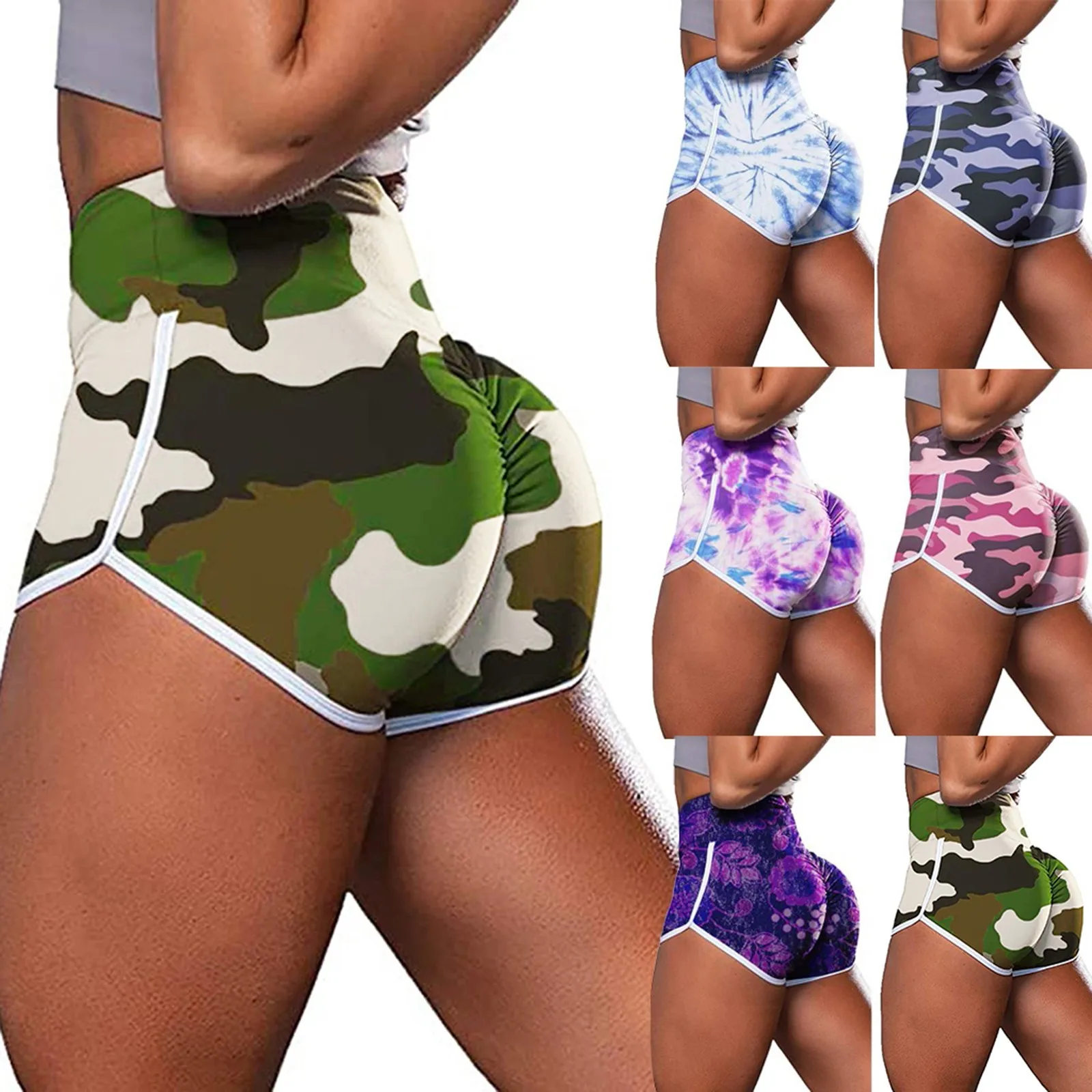 

Women's Workout Shorts Scrunch Booty Gym Yoga Pants Waist Sports Leggings