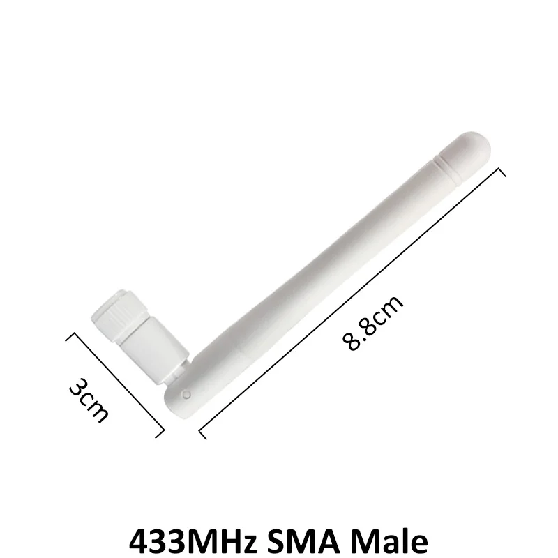 GRANDWISDOM 1-2 шт. 433 МГц Антенна 3dbi sma штекер lora антенна pbx iot модуль lorawan сигнальный