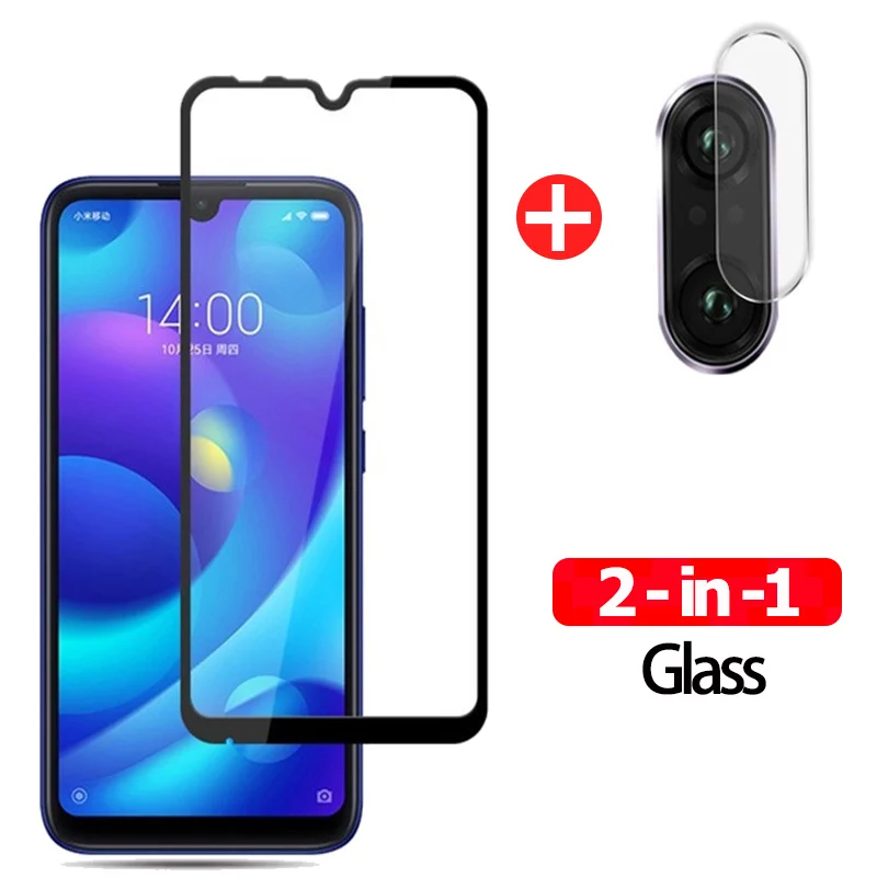 2 in 1 Glass Переднее Защитное стекло на Xiaomi Redmi 7 редми нот 7 Защита экрана закаленное стекло для Redmi 7 A Glass Note 7 Pro стекло+ объектив камеры+ задняя пленка сяоми редми ноут 7 ксиоми редми 7 A Cтекло - Цвет: 2 in 1 Glass