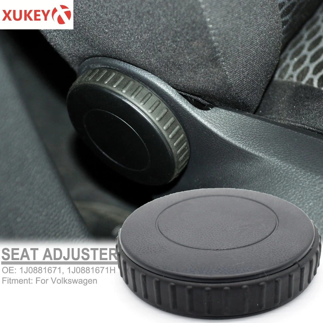 

Black Front Seat Recline Knob Adjust Handle 1J0881671 For VW Beetle Bora Caddy EOS Golf Jetta Passat Polo Touran Car Accessories