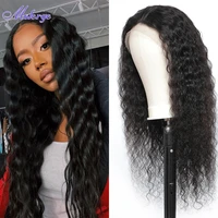 lace front human hair wigs deep wave 13x4 lace frontal wig with baby hair 100 human hair wigs for black women 180 density remy