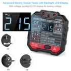 HOBA TEST HT106 цифровая розетка Test er Pro, многофункциональный электроскоп, тест напряжения, полярность, проверка фазы, подсветка