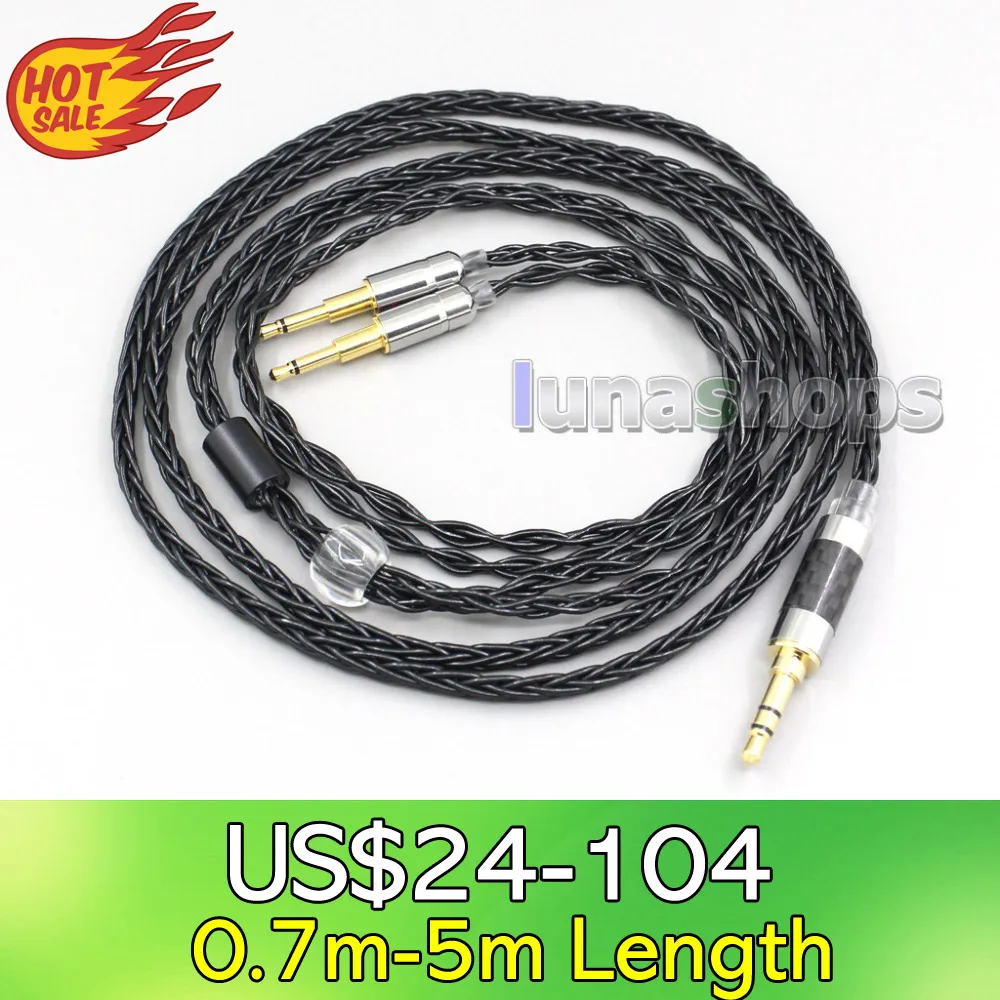 LN006456 XLR сбалансированный 8 ядер OCC Серебряный смешанный кабель для наушников Oppo