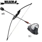 1 Набор изогнутый лук для стрельбы из лука 3040 фунтов CS игровой лук со стрелой из стекловолокна губчатая головка леваяправая рука аксессуары для стрельбы