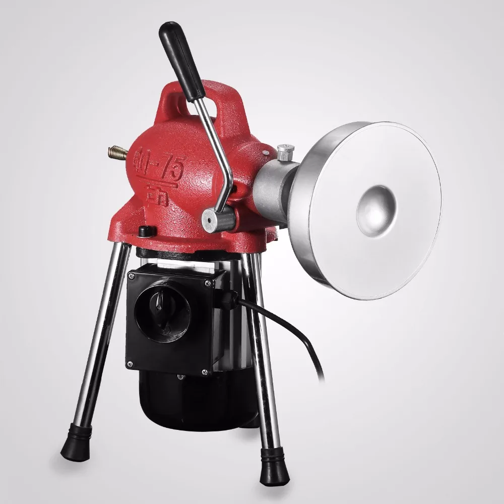 売却 300-500 ワット電気排水管クリーナー洗浄機 5 メートル × 9.5 ミリメートル 20 メートルの X 16 ミリメートルスパイラル