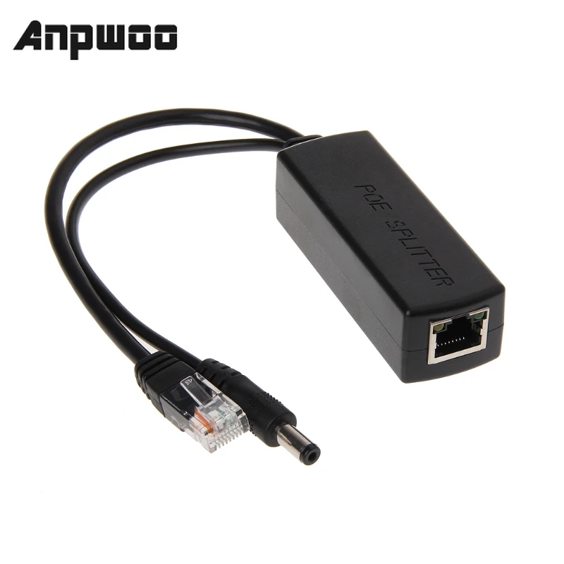 

ANPWOO 10/100M IEEE802.3at/af Power Over Ethernet PoE Splitter Adapter For IP Camera 80x27x22mm/3.15x1.06x0.87in