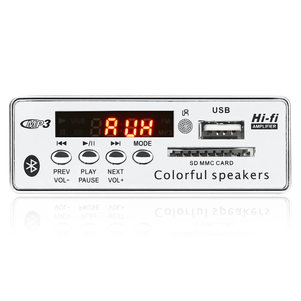 Автомобильный аудио USB TF FM радиомодуль ARuiMei беспроводной Bluetooth 6V 12V MP3 WMA декодер