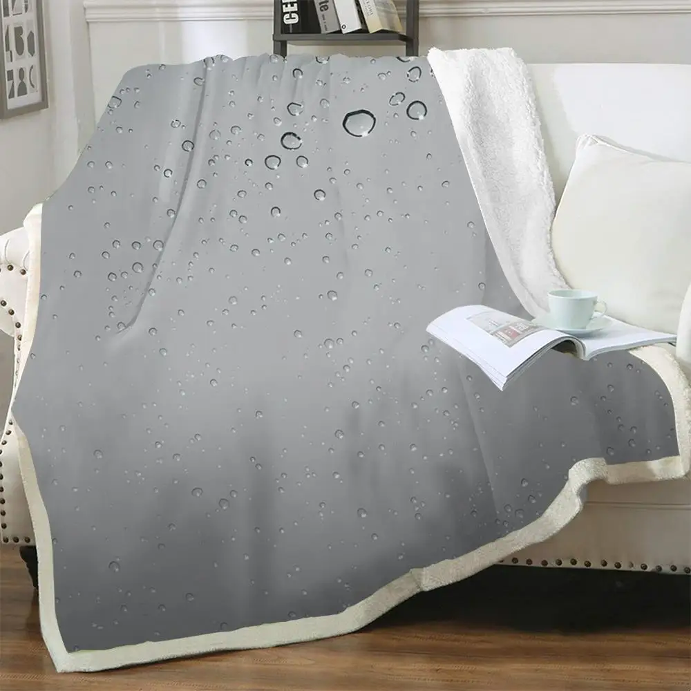 

NKNK Brank Raindrop Blankets Retro Bedspread For Bed Novel Blankets For Beds Harajuku Bedding Throw Sherpa Blanket Fashion