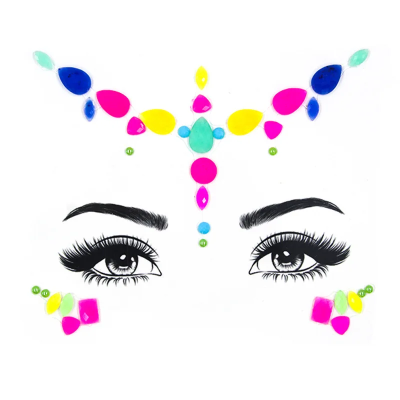 Световой Временная тату-наклейка для Стразы Блеск уход за кожей лица