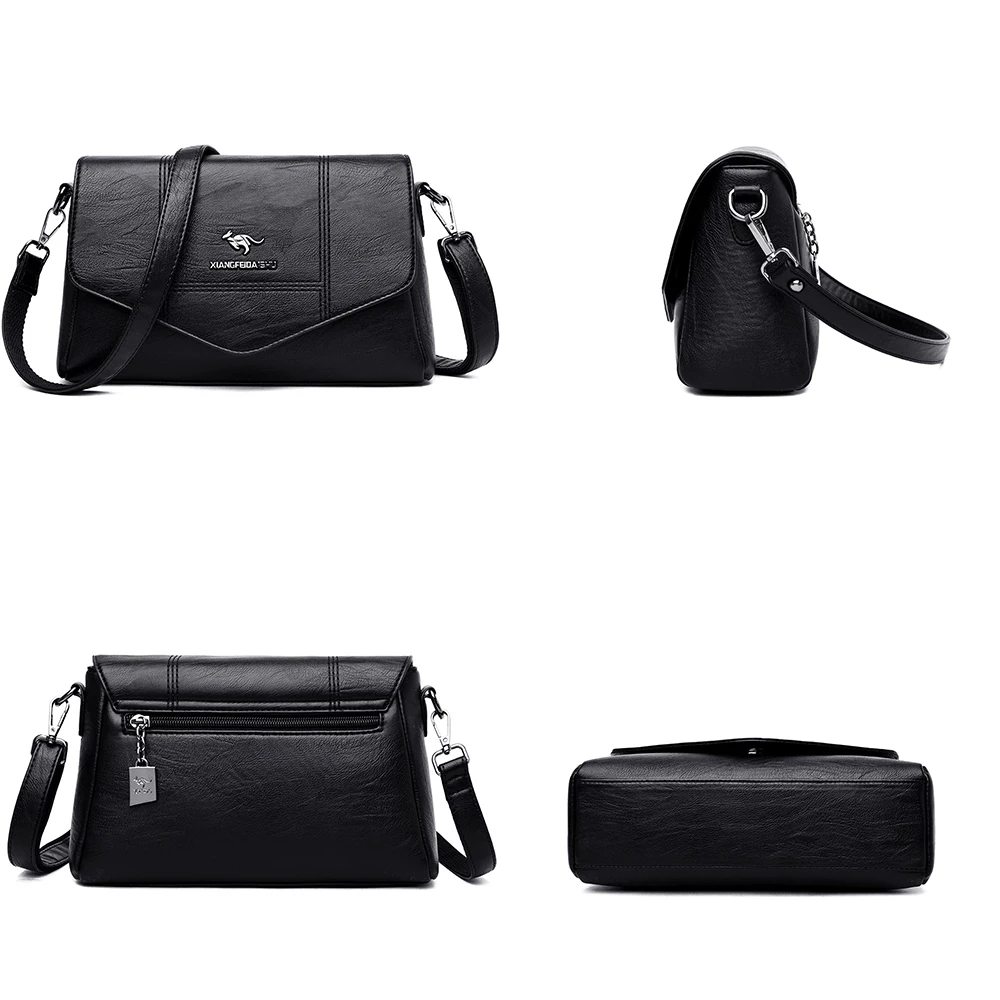 Сумка на плечо женская мессенджер из кожи Роскошный дизайнерский саквояж белый