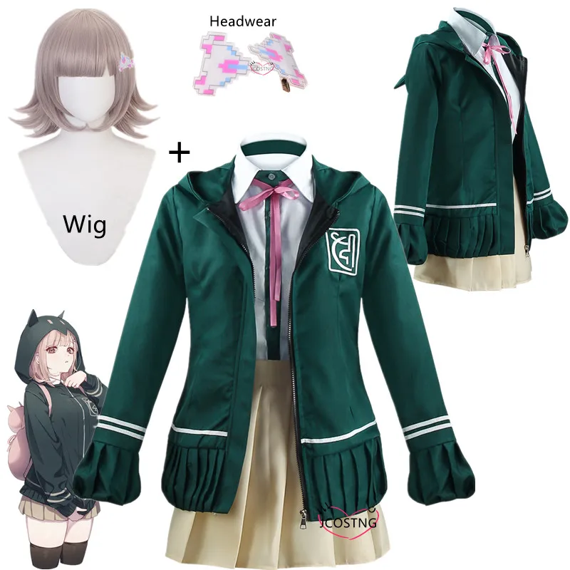 Женский костюм для косплея из аниме данганронпа |