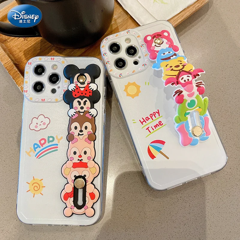 

Original Disney Winnie the Pooh Silicone Luxury Cartoon Phone Case for Apple iPhone 12 Pro Shockproof Case Cover zz1108-1