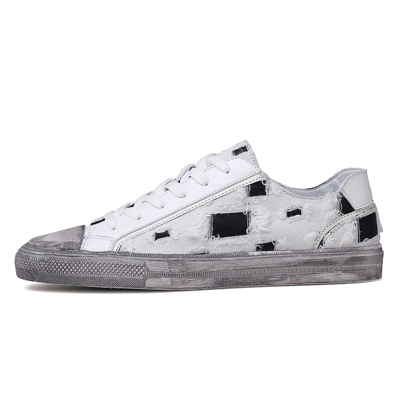 

Canvas Shoes Men Vulcanized 2021 Spring Autumn New Dirty Shoes Casual Flat Sports Shoes White Vulcanized Men Shoes A1-09