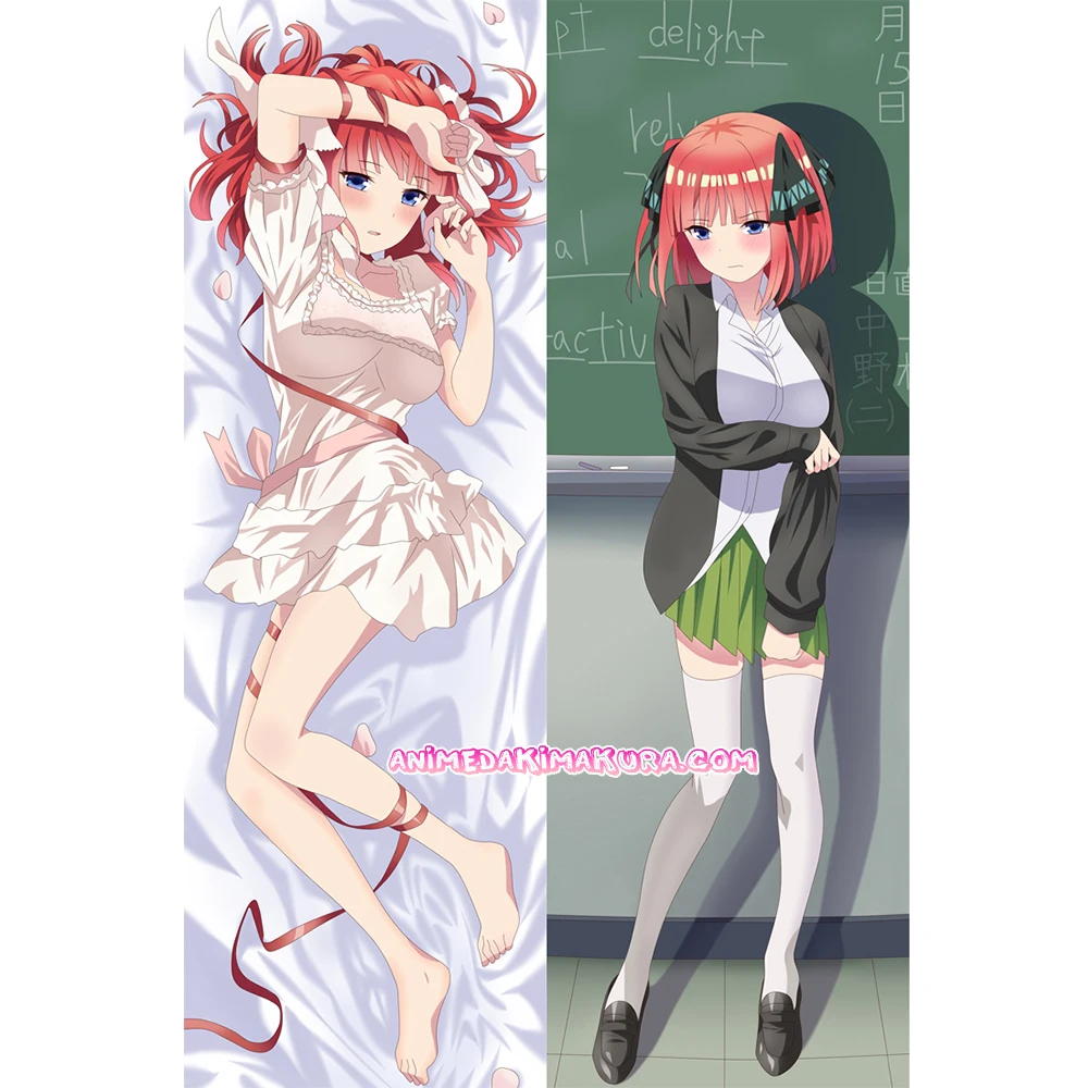 

Nakano Nino The Quintessential Quintuplets Anime Girl Dakimakura Hugging Body Pillow Case Cover