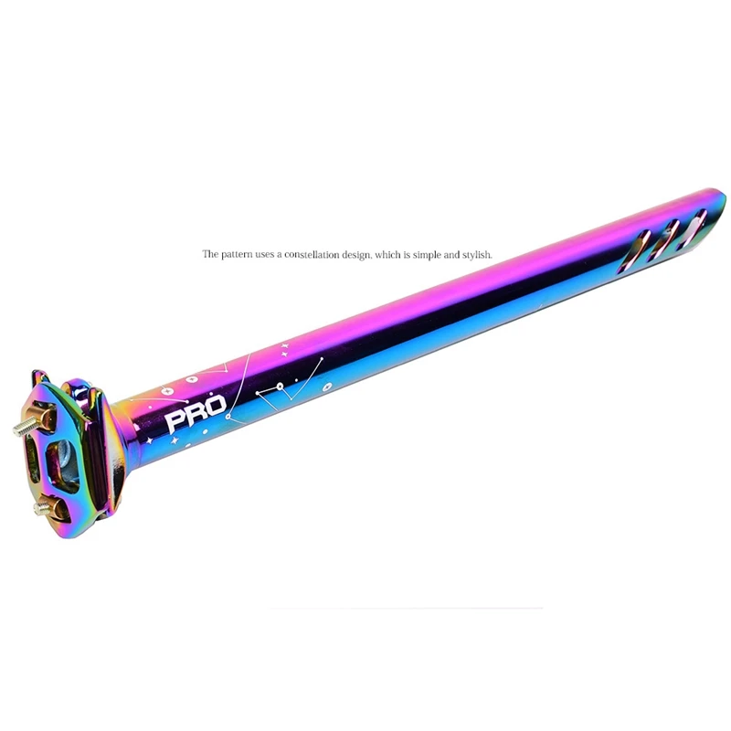 CNC Bicycle Seatpost Colorful Bike Seat Post Rainbow Tube for MTB Road | Спорт и развлечения