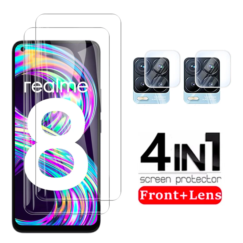 

Закаленное стекло для защиты экрана для Oppo realme 8pro объектив камеры Защитная стеклянная пленка для realmy realmi 8pro realme 8 6,4 inche