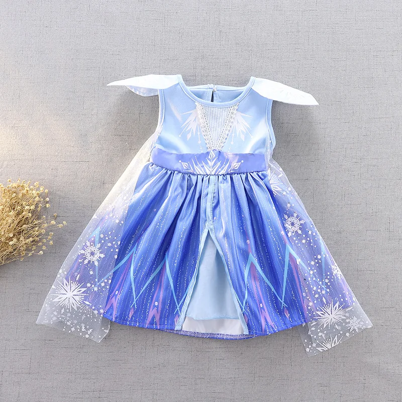 

New Frozen 2 Aisha Princess Dress Girl's Dress Cosplay Halloween Costume