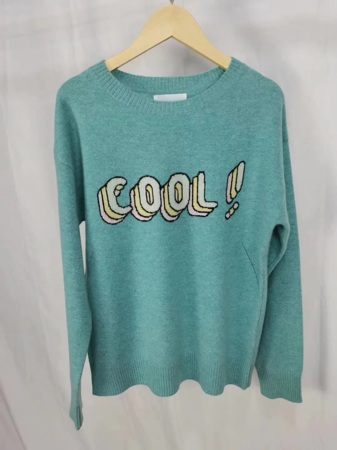 

2020 New Fashion Letter Printing Pure Cashmere Pullover Sweater