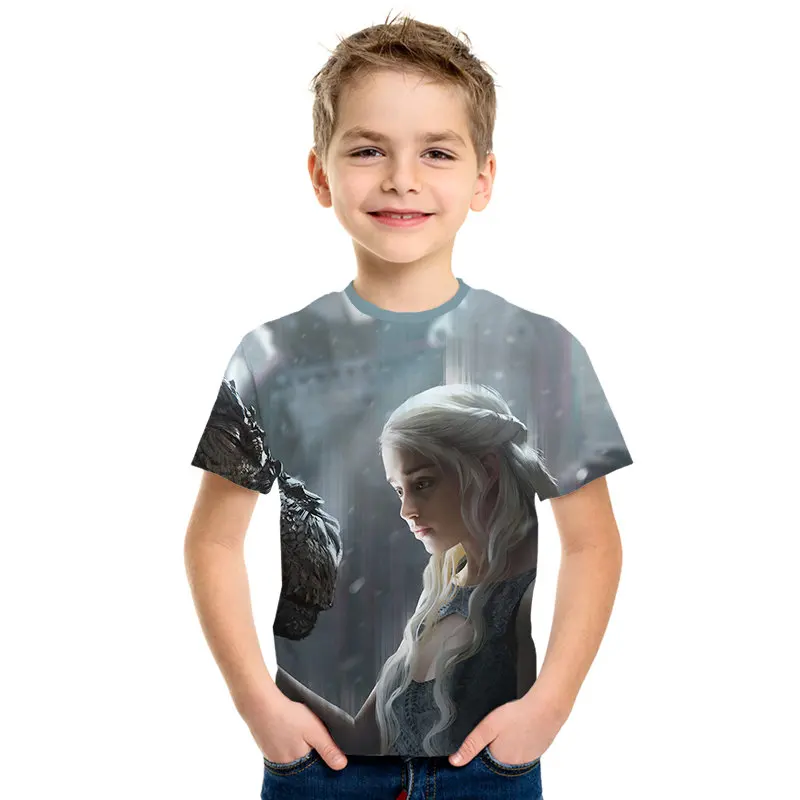 Новинка 2019 года летняя детская одежда красивая футболка для девочек футболки с 3d