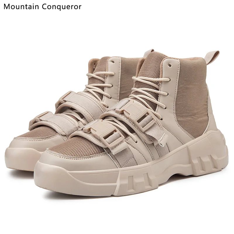 Горные завоеватели сезон осень зима модные мужские ботинки в винтажном стиле