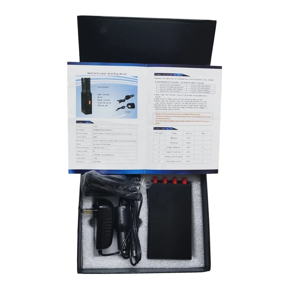 

2.4G Wifi Blocker Phone Signal Shield GPS GSM CDMA DCS 2G 3G 4G Portable Signal Shielding Device Automobile Bluetooth Prevent