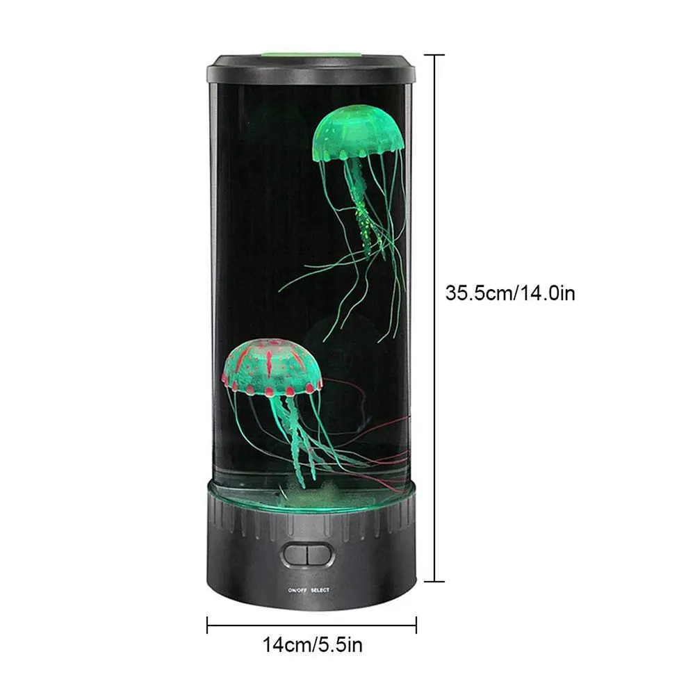 1 шт. цветной светодиодный настольный имитация медуз светильник в аквариуме