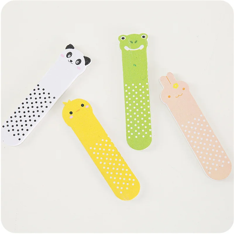 4 шт милый мультфильм пилки для ногтей буфер блока полировальный Маникюрный