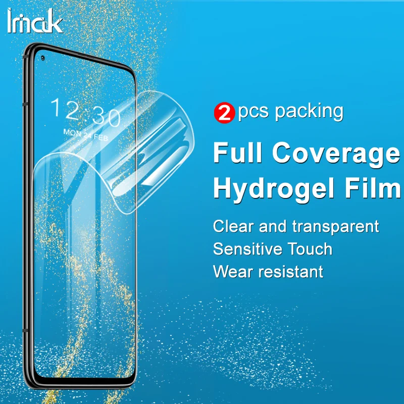 

Imak 2pcs Soft HD Frosted Hydrogel Film for Xiaomi Mi 10T 5G / 10T Pro 5G / K30S Screen Protector 3D Curved Full Cover