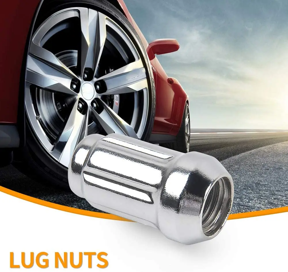 

Partsworld M12x1.25 Lug Nuts For Infiniti/Nissan Altima/Nissan Maxima/Subaru Aftermarket Wheel 20pcs Chrome Closed End Lug Nuts