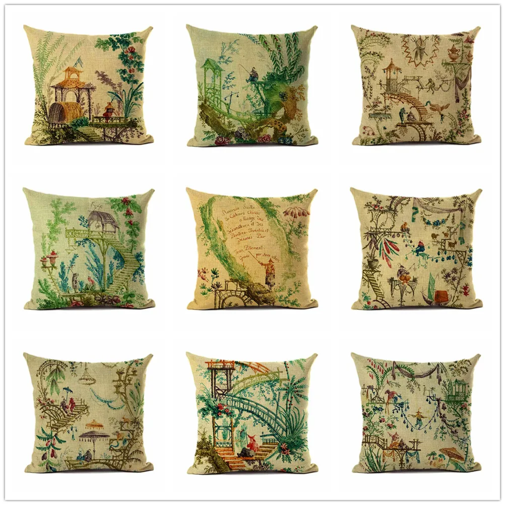 Страна Стиль жизни для диванных подушек наволочки Pastrol декорации принт кровать