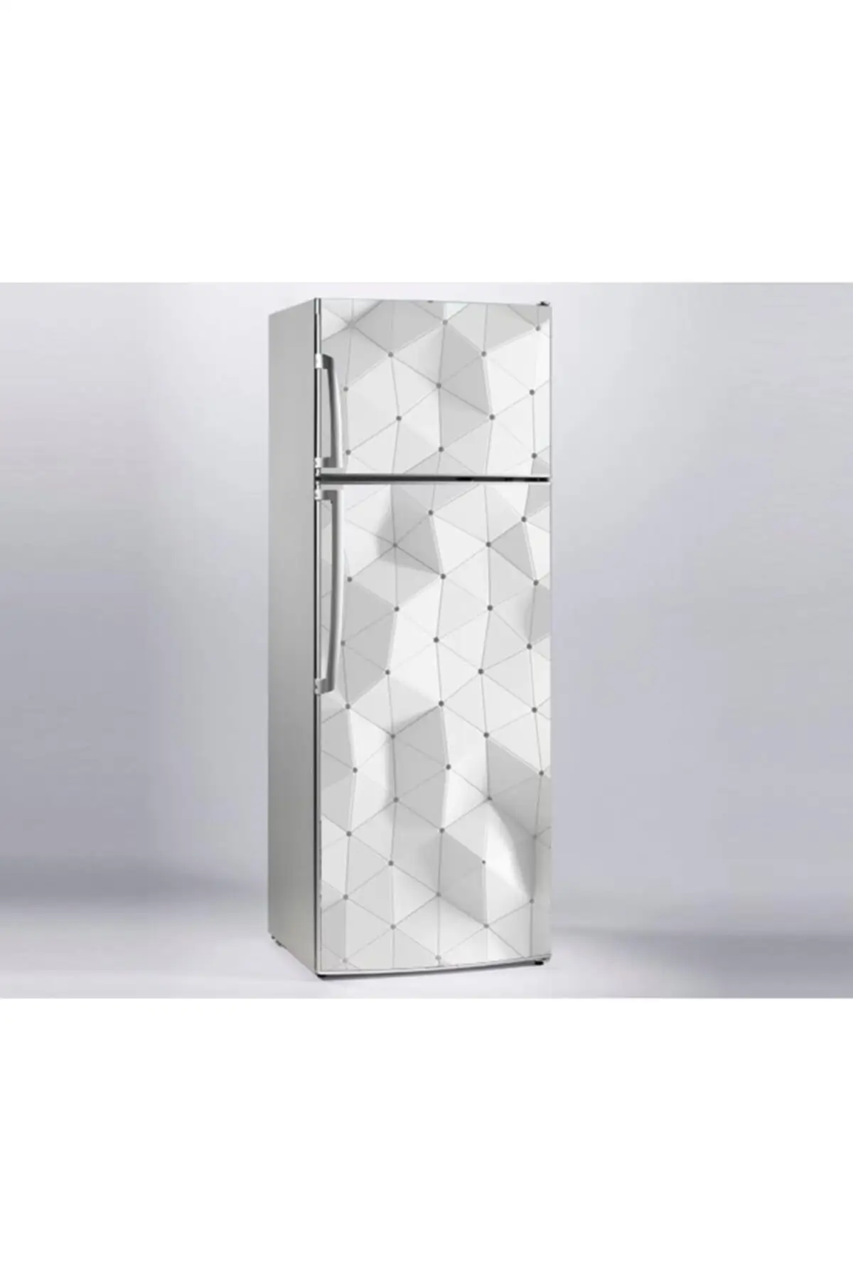 

Refrigerator Sticker Plated Tag 3-Dimensional Geometric