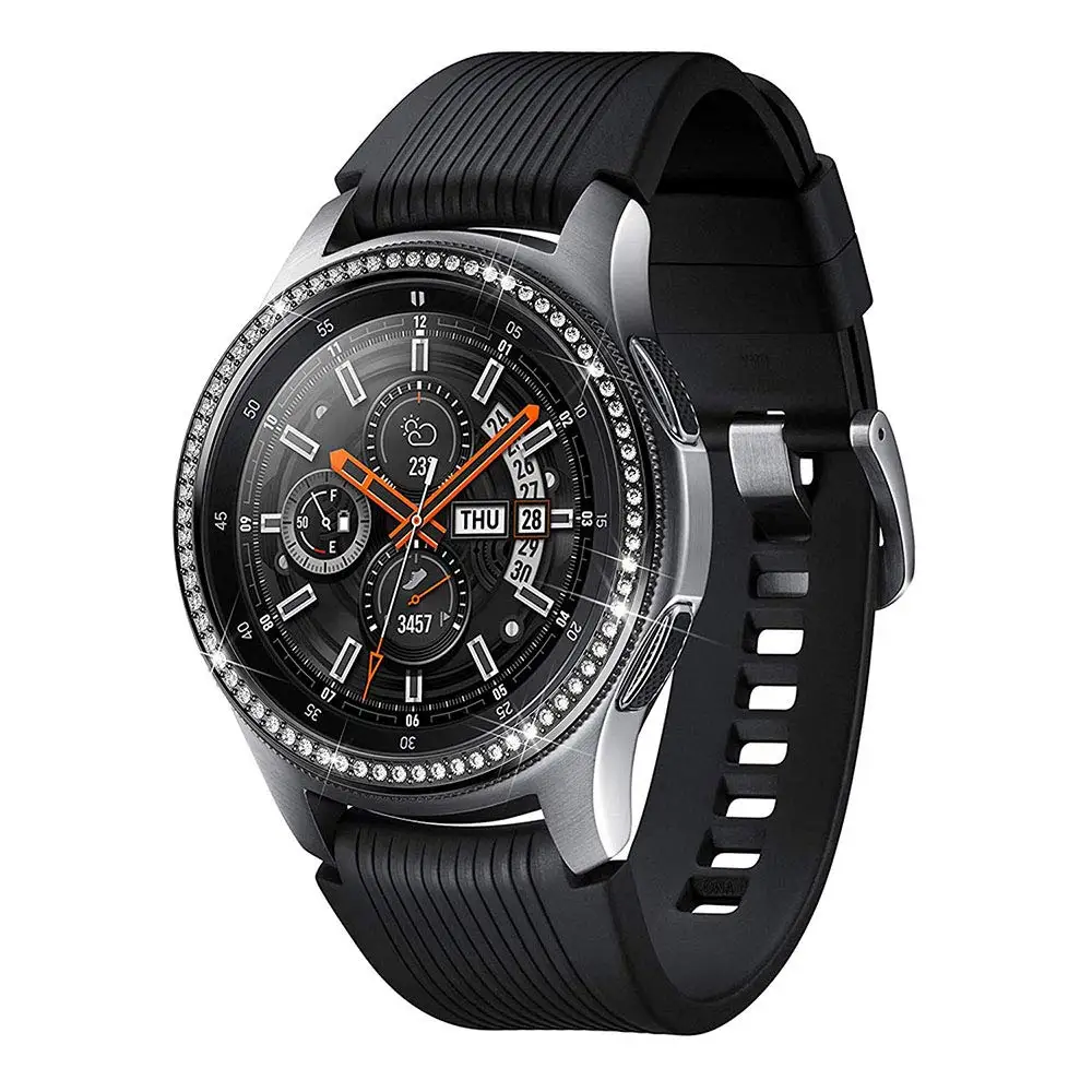 Блестящая рамка для Galaxy Watch 46 мм/42 мм Чехол samsung gear S3 Frontier/классическая спортивная клеющаяся крышка ремешок аксессуары 46/42 3