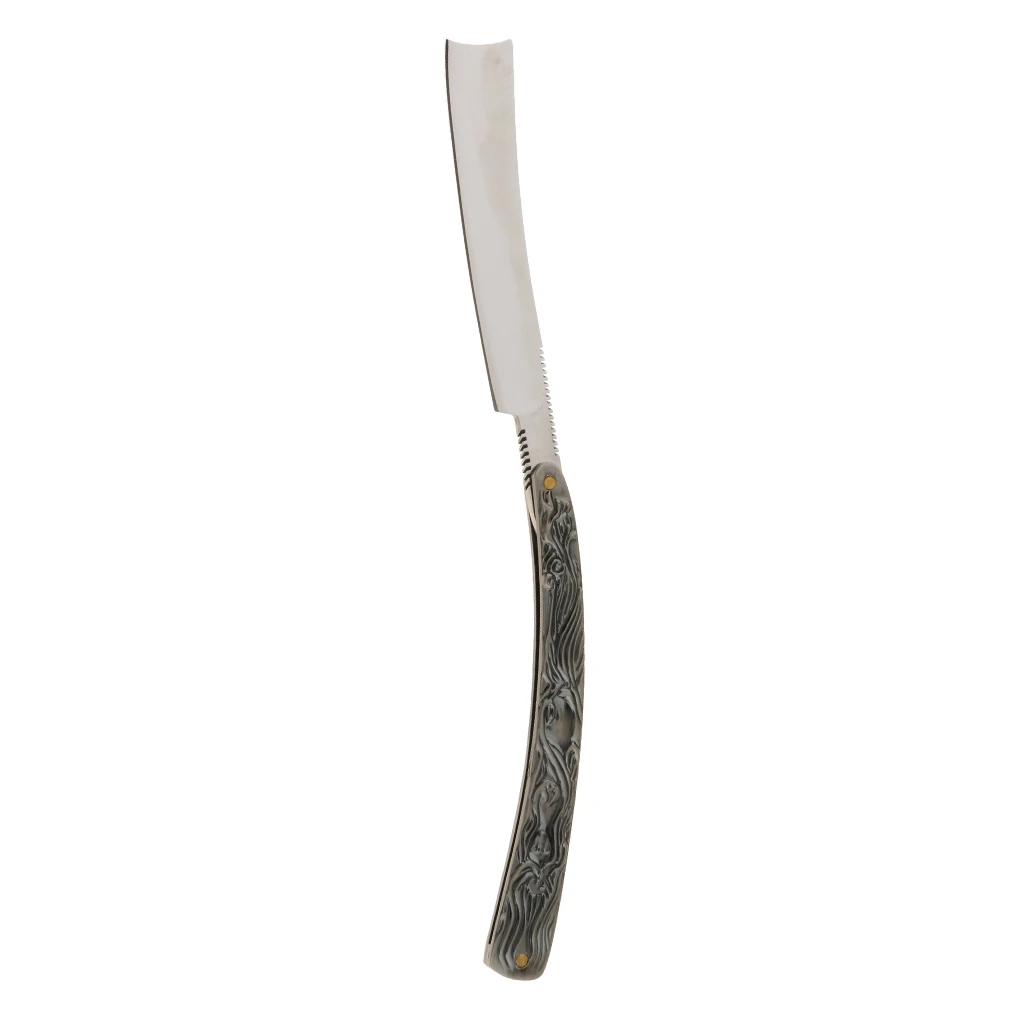 

Men's Folding Aluminum Alloy Handle Barber Shaving Straight Razor Vintage