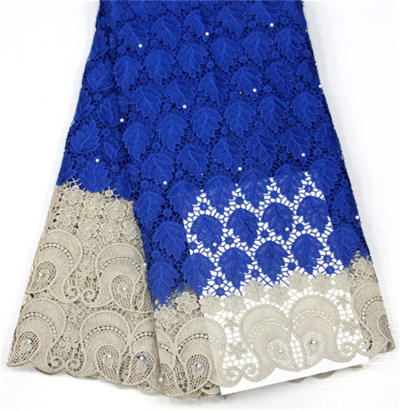 5 ярдов африканская гипюровая кружевная ткань нигерийская Свадебная вышивка