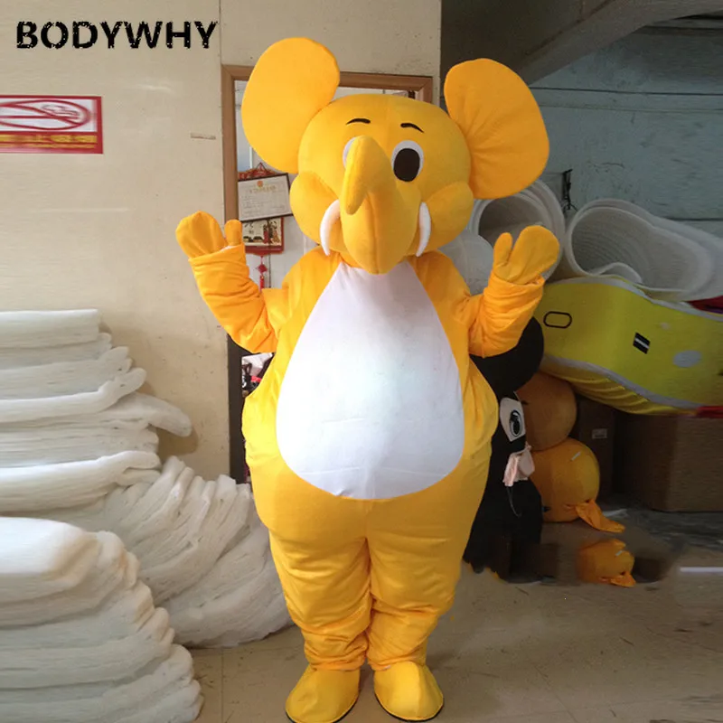 Новинка Костюм талисмана слона Карнавальный пушистый костюм Вечерние меховые