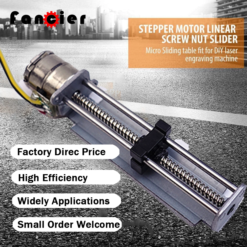 DC 12V 2 фазы 4 провода приводной шаговый двигатель винт с линейным гайкой слайдер