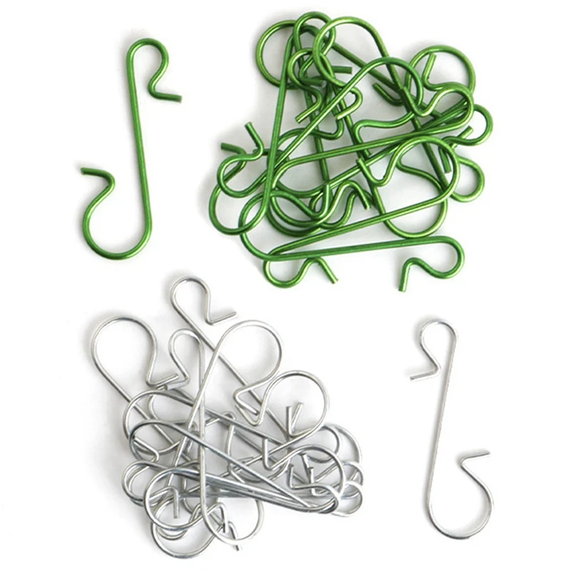 50 шт в наборе маленький зеленый/золото/серебро Цвет орнаменты для рождественой