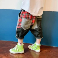 boys jeans capris summer thin childrens shorts summer baby pants 2021 new childrens pants