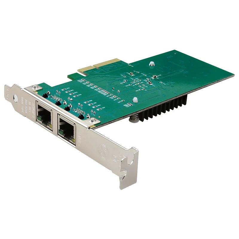 DIEWU RJ45 lan Сетевой кабель Gigabit 10/100/1000 Мбит/с 1G 82576 PCIe 4x сервер мини беспроводной локальной сети