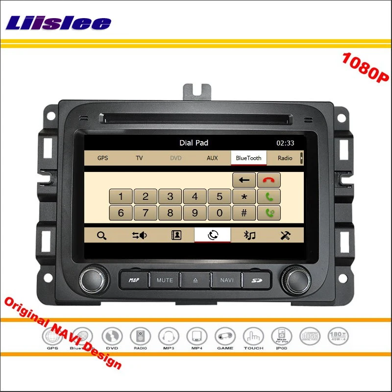Для Dodge RAM 1500 2014 2015 2016 автомобильное радио FM AM Аудио Видео стерео CD DVD плеер GPS