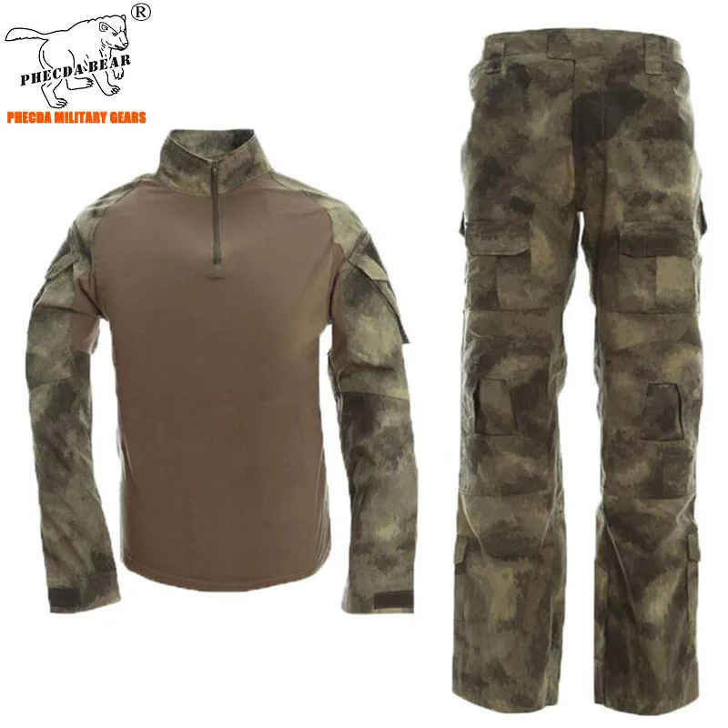 Мужская тактическая Униформа комплекты одежды в стиле милитари армейский боевой