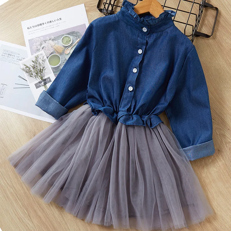 Для девочек Комплекты одежды 2019 осень Стиль футболка с длинными рукавами и